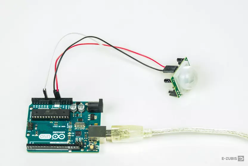 Sensor wird mit Arduino verbunden